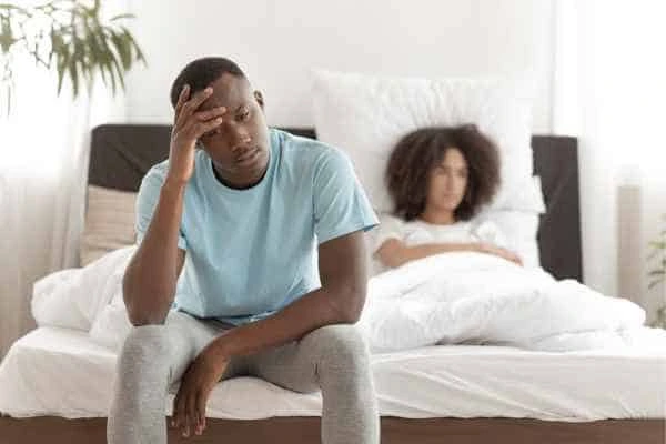 Man upset about ED symptoms Binley