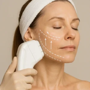 Woman having HI-FU to reduce wrinkles call LA LIPO Binley Now!
