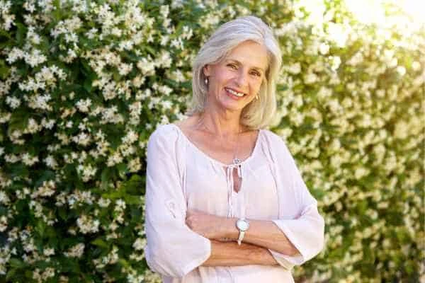 Older woman happy with urinary incontinence treatment Binley