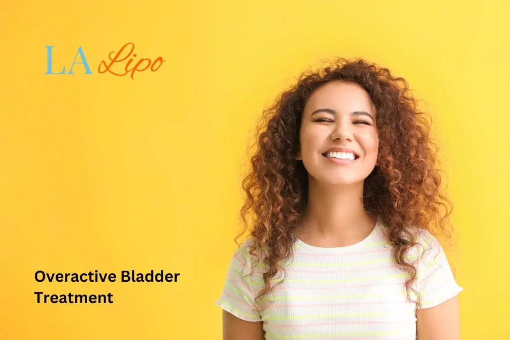 woman smiling about overactive bladder treatment Binley solutions