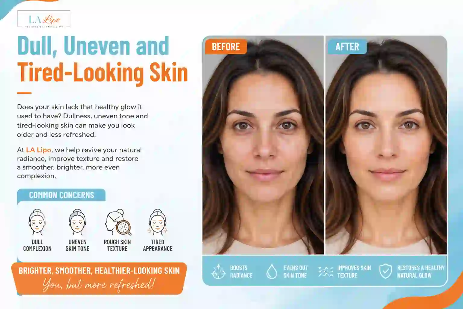 Sign #5: Dull, Uneven and Tired-Looking Skin Binley